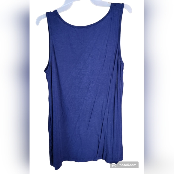 Blue Fringe Tank Top - Picture 2 of 3
